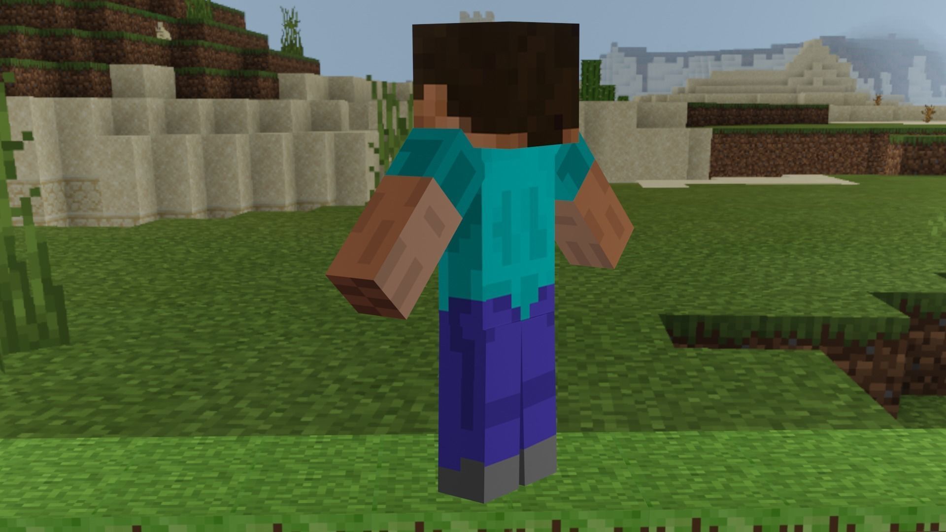 MINECRAFT HEROBRINE RIGGED LOWPOLY 3D MODEL Low-poly 3D model_10