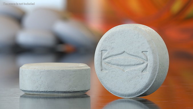 MDMA Ecstasy Tablets Set 3D model 5