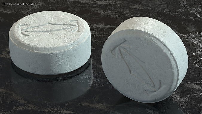 MDMA Ecstasy Tablets Set 3D model 6