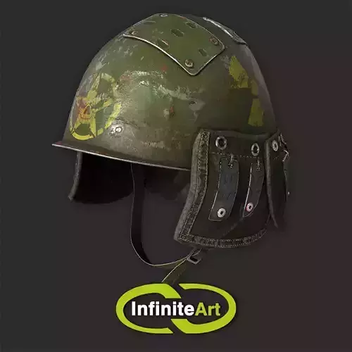 Military helmet Low-poly 3D model