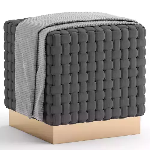 Pouf Safavieh Couture Ravyn Woven Fabric