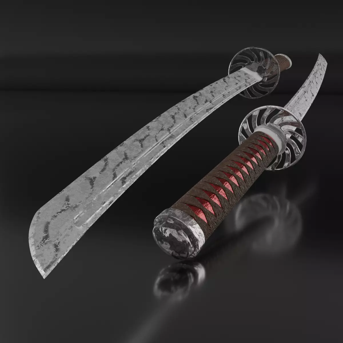 Katana sword Free 3D model_0
