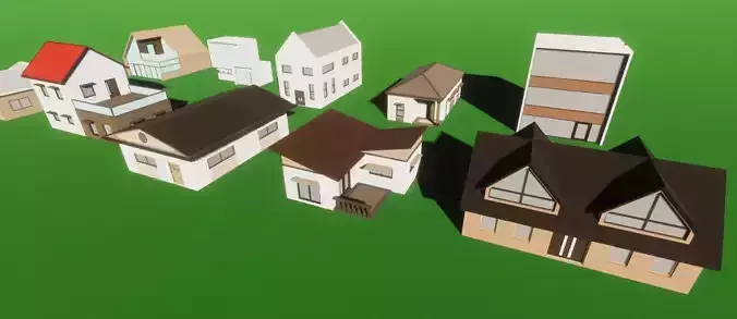 Low-Poly House Pack