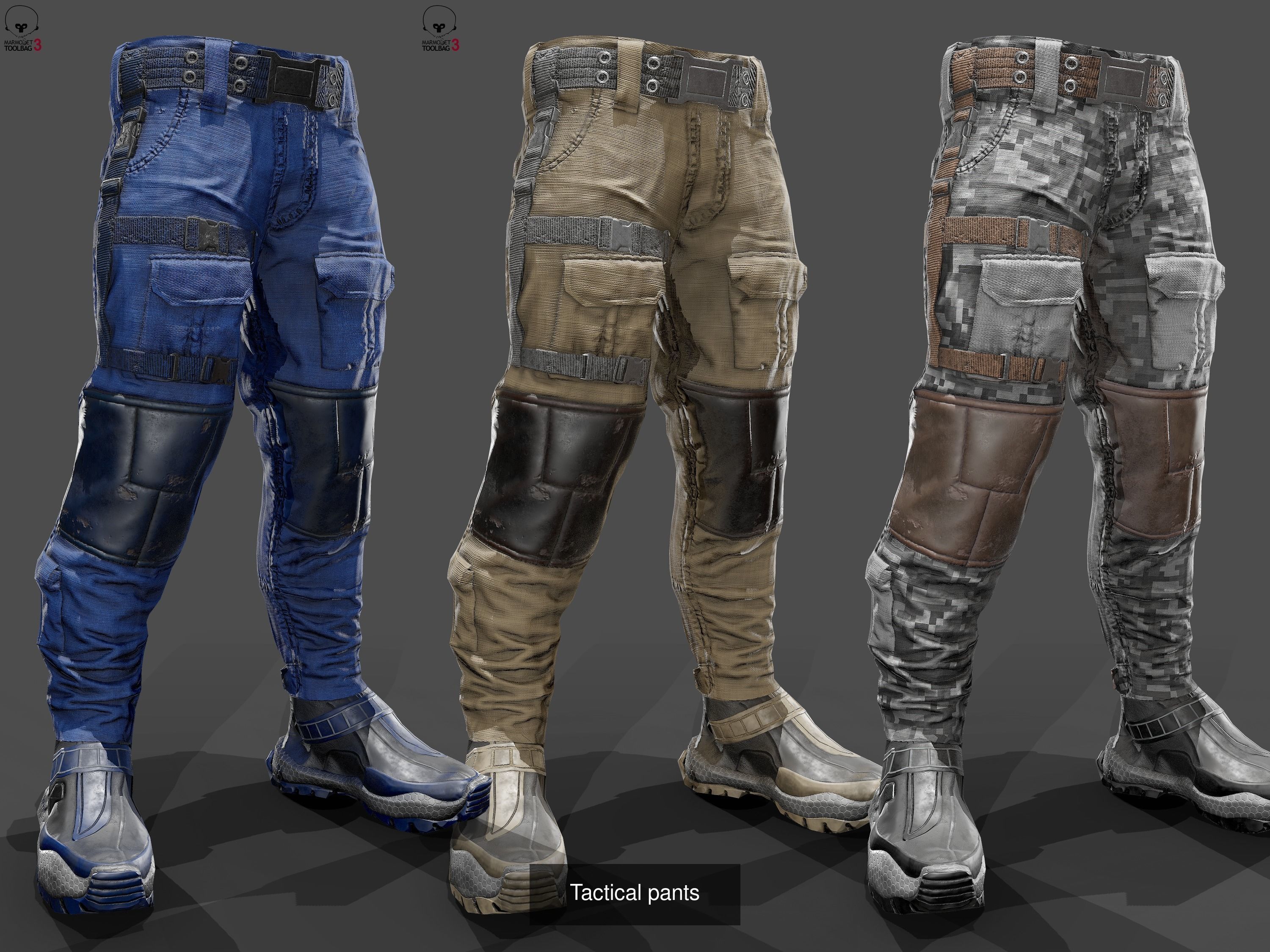 Small tactical pack 3D Model Collection_3