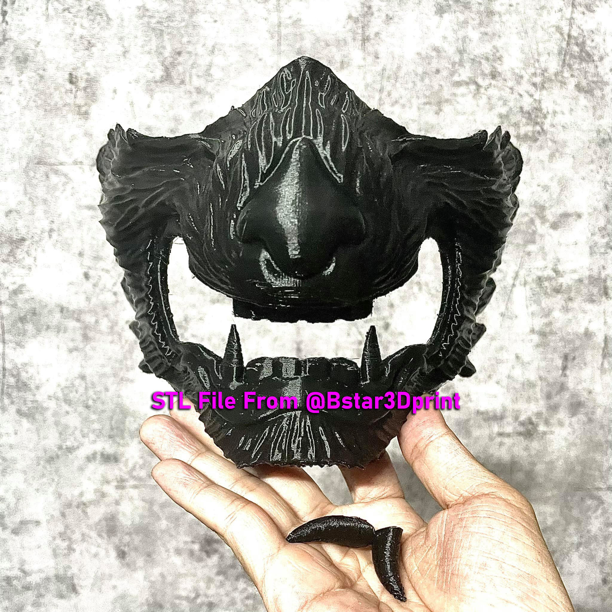 Wolf Face Mask Cosplay  - High Quality Details 3D print model_3