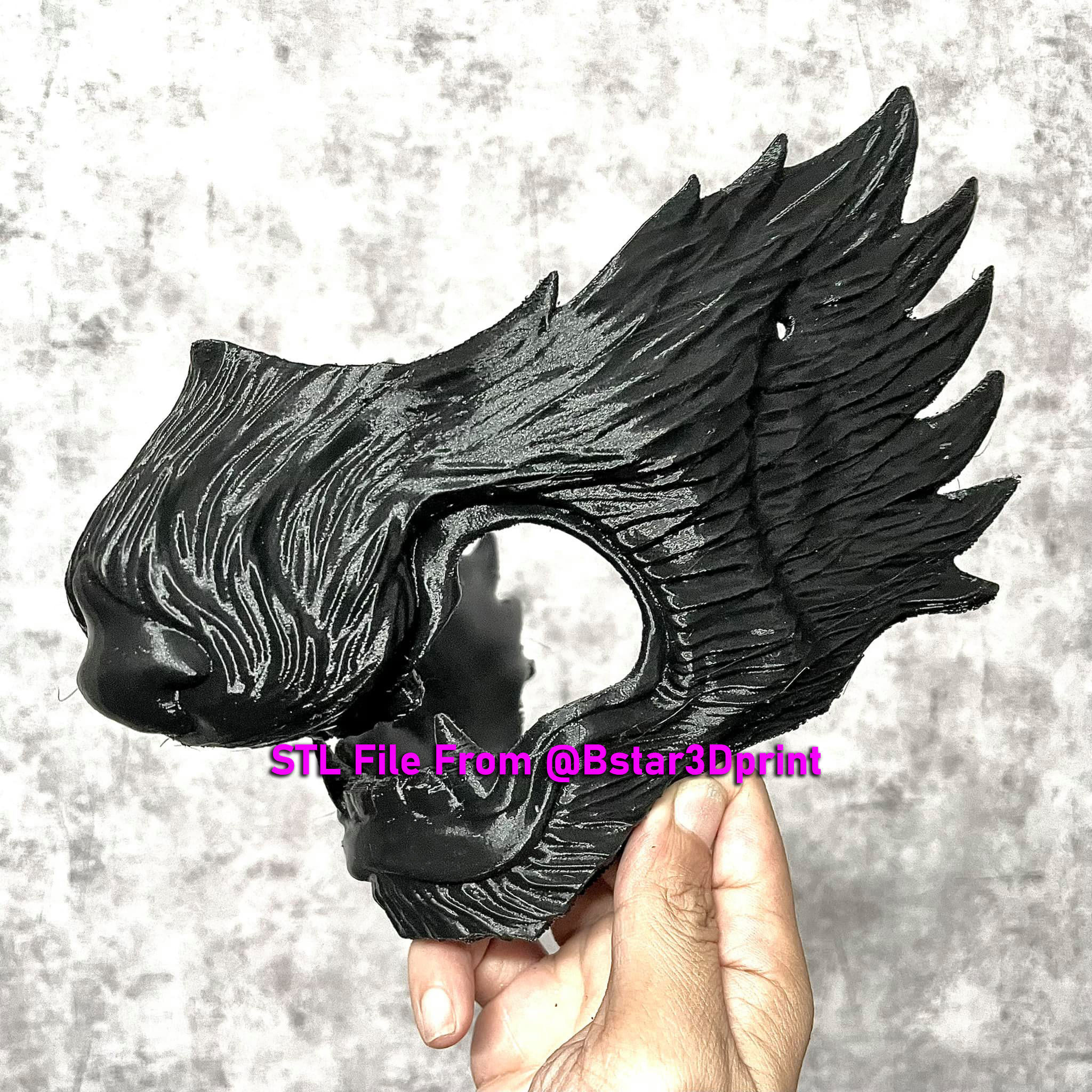 Wolf Face Mask Cosplay  - High Quality Details 3D print model_2