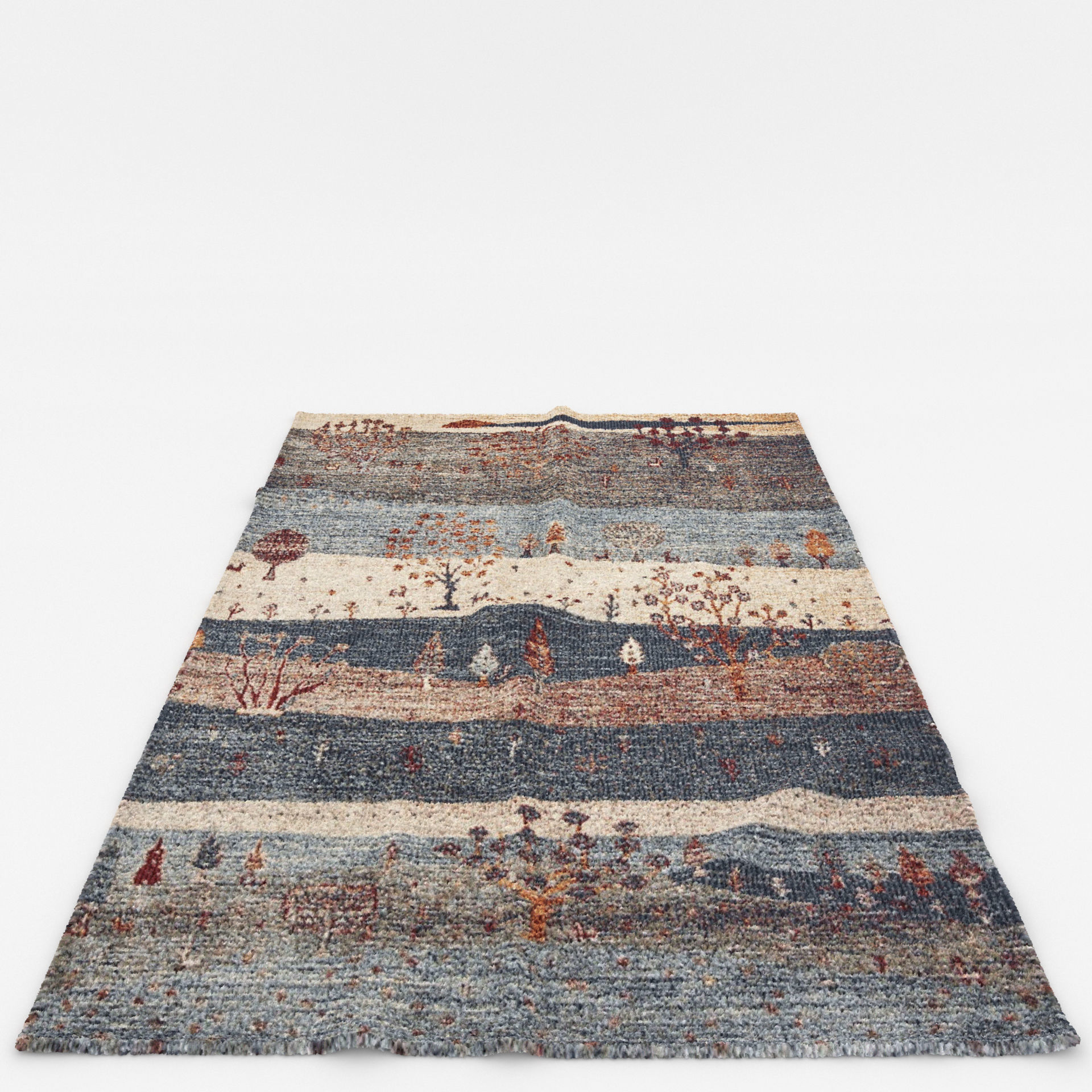 Rugs No 419 Low-poly 3D model_5