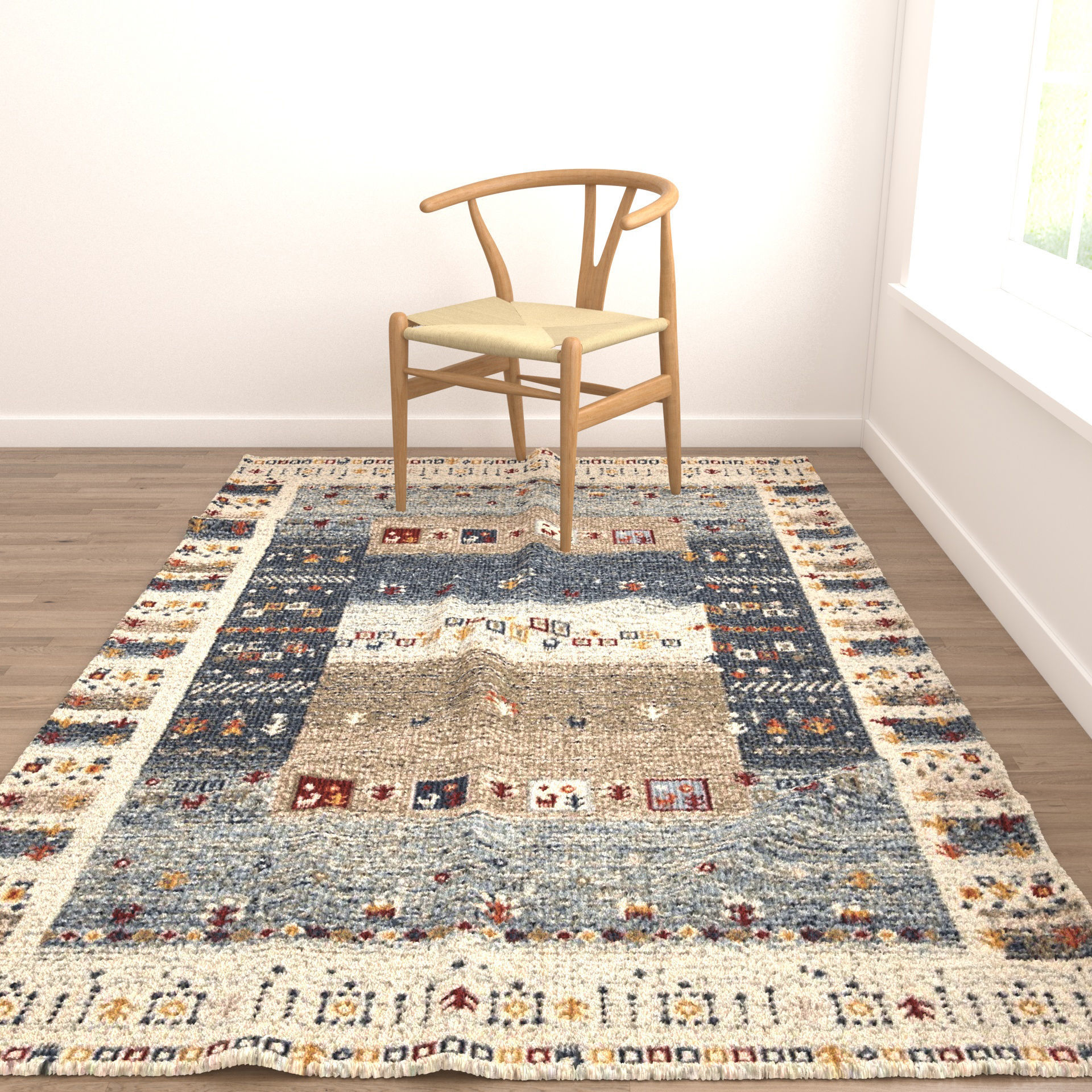 Rugs No 419 Low-poly 3D model_3