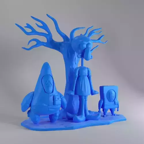 Squid game  sponge bob version  ready to 3dprint  3D print model
