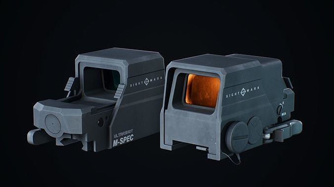 Sightmark reflex sight Low-poly 3D model