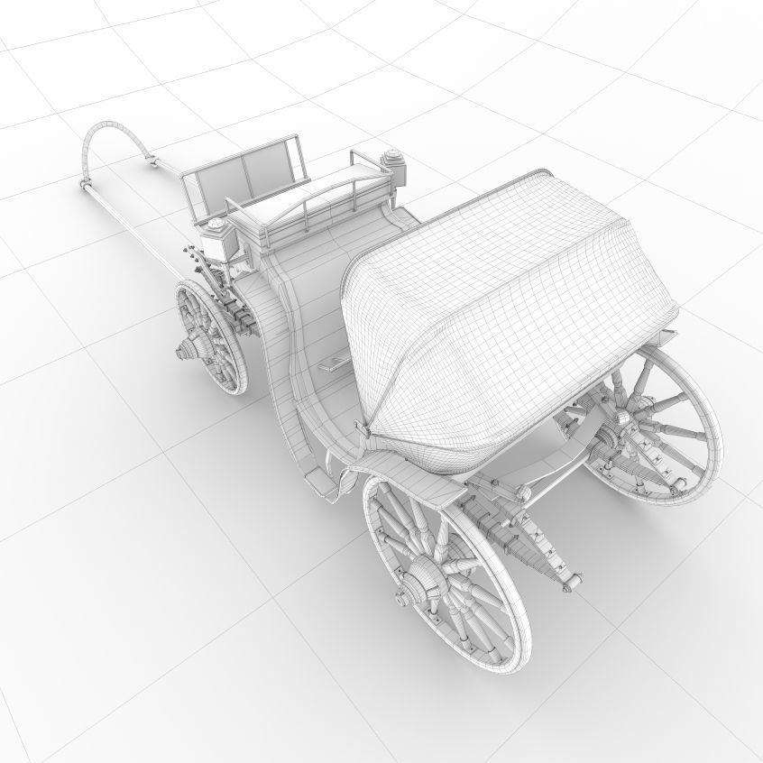 cab droshky 3D model_5