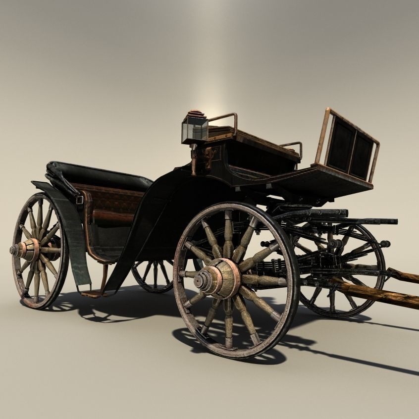 cab droshky 3D model_3
