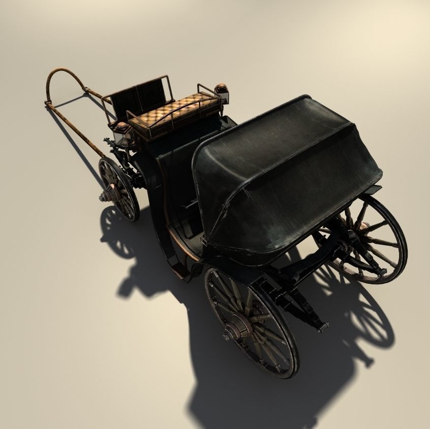 cab droshky 3D model_1