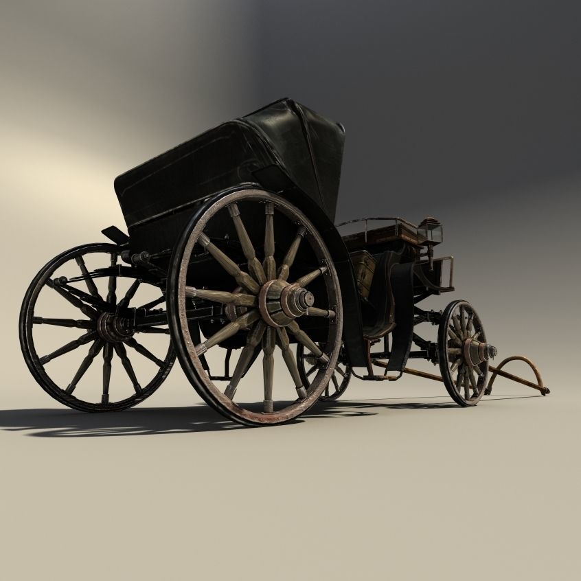 cab droshky 3D model_4
