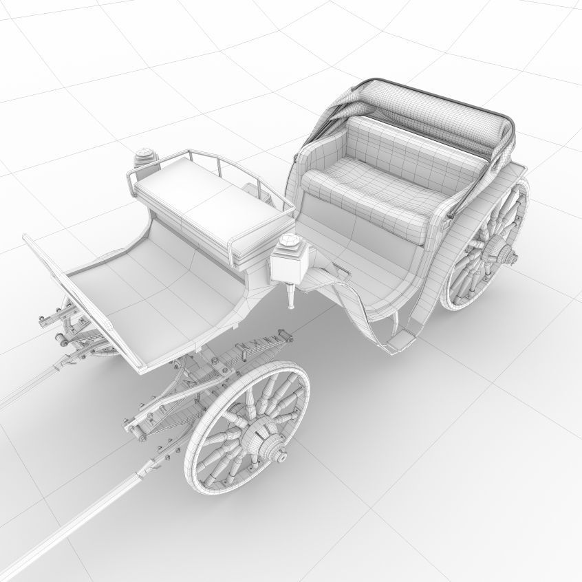 cab droshky 3D model_6