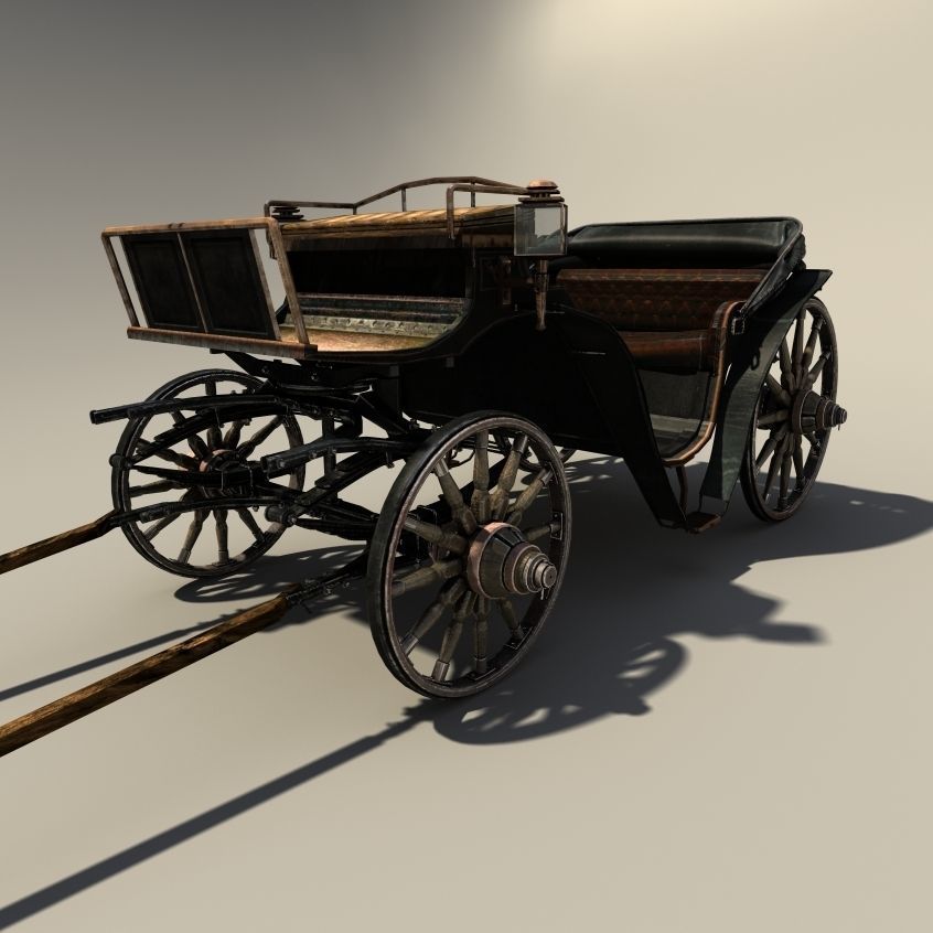 cab droshky 3D model_2