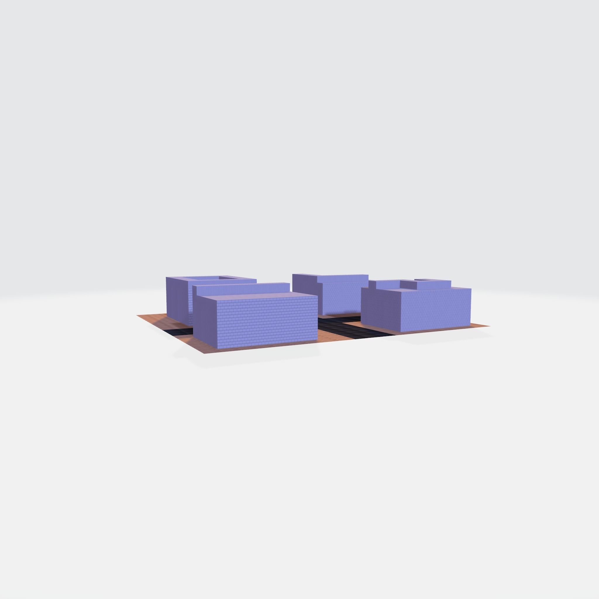 small residential neighborhood 3d  3D model_2