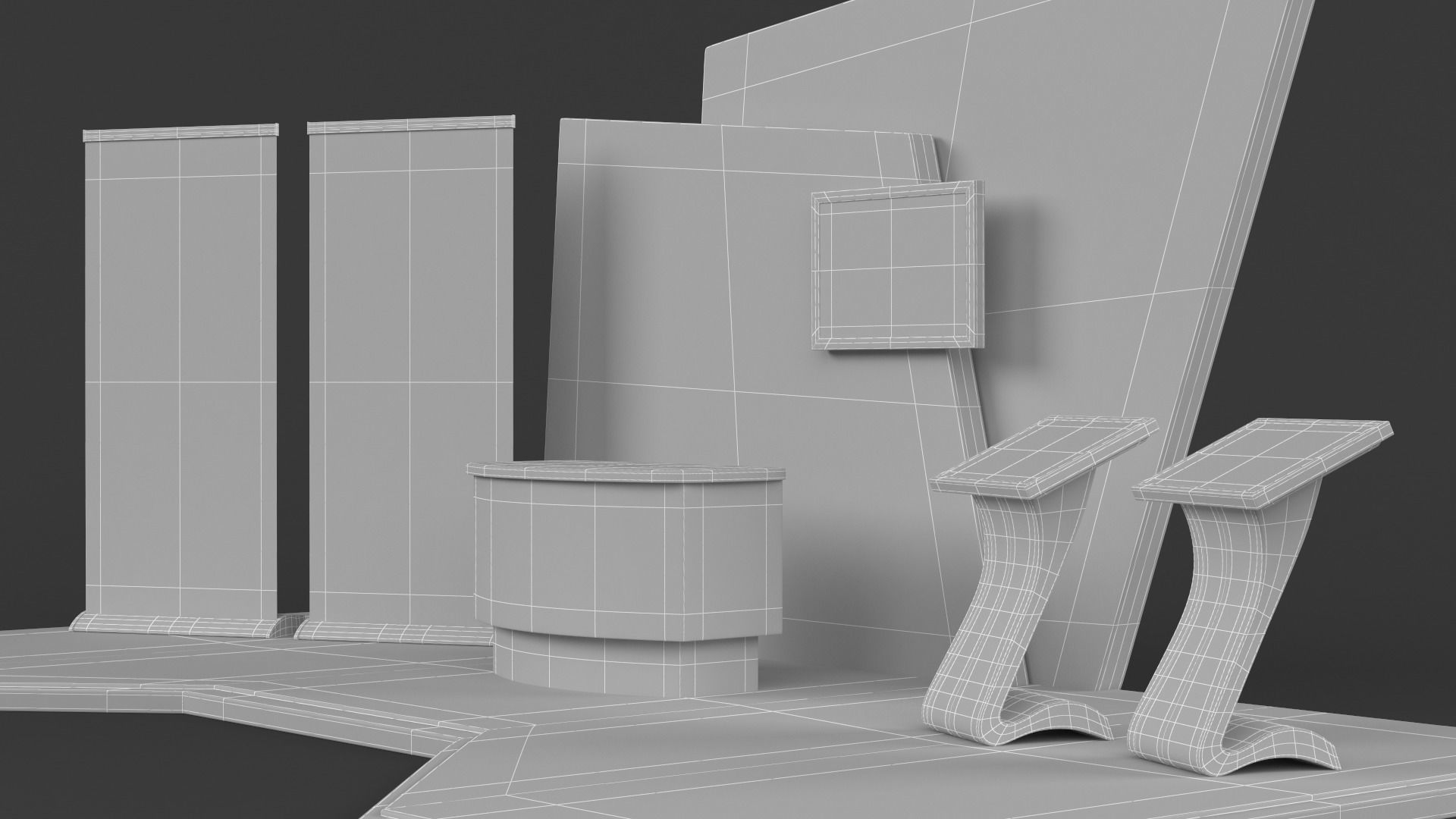 Exhibition Stand Design 3D model_10