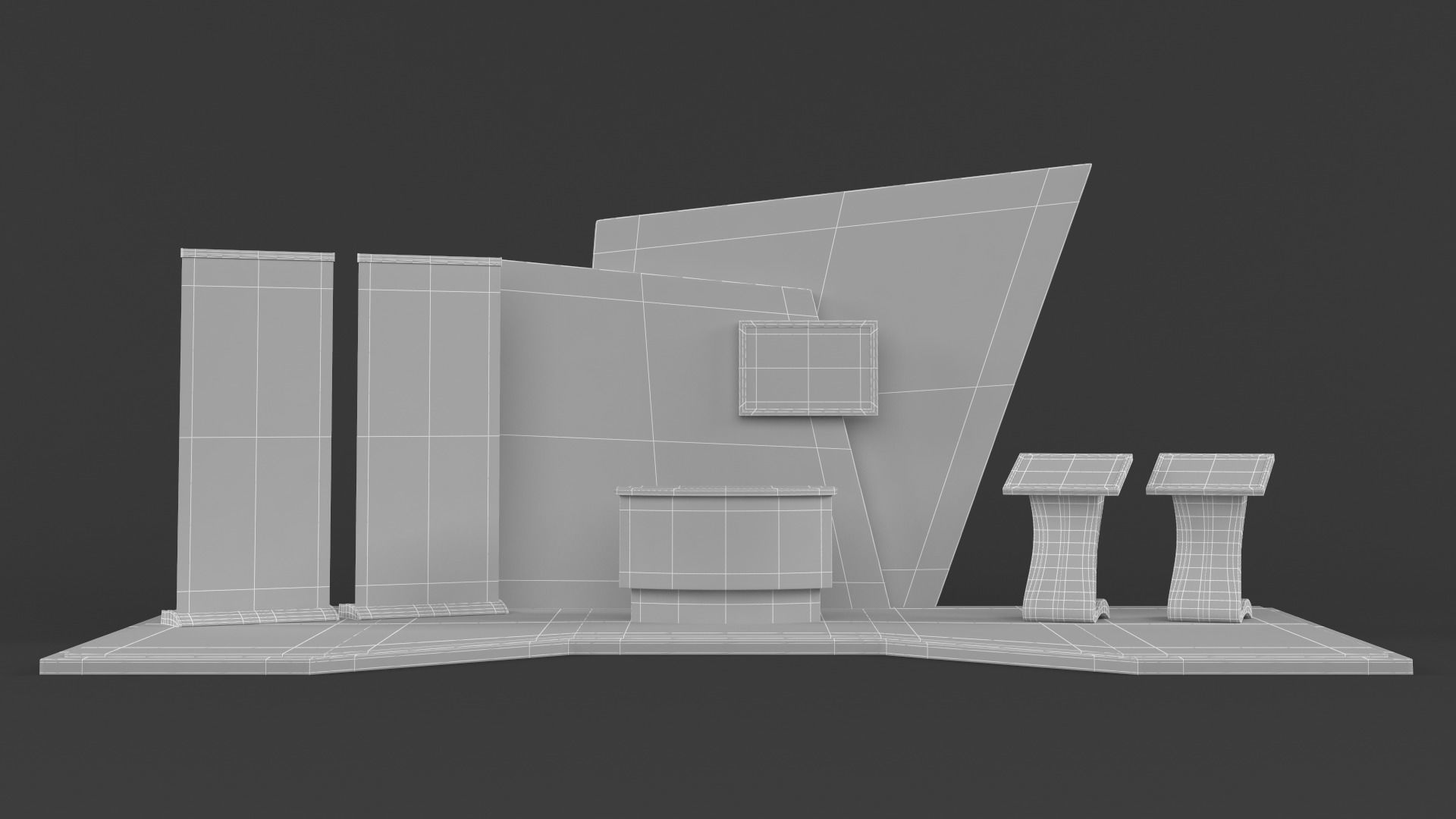 Exhibition Stand Design 3D model_6