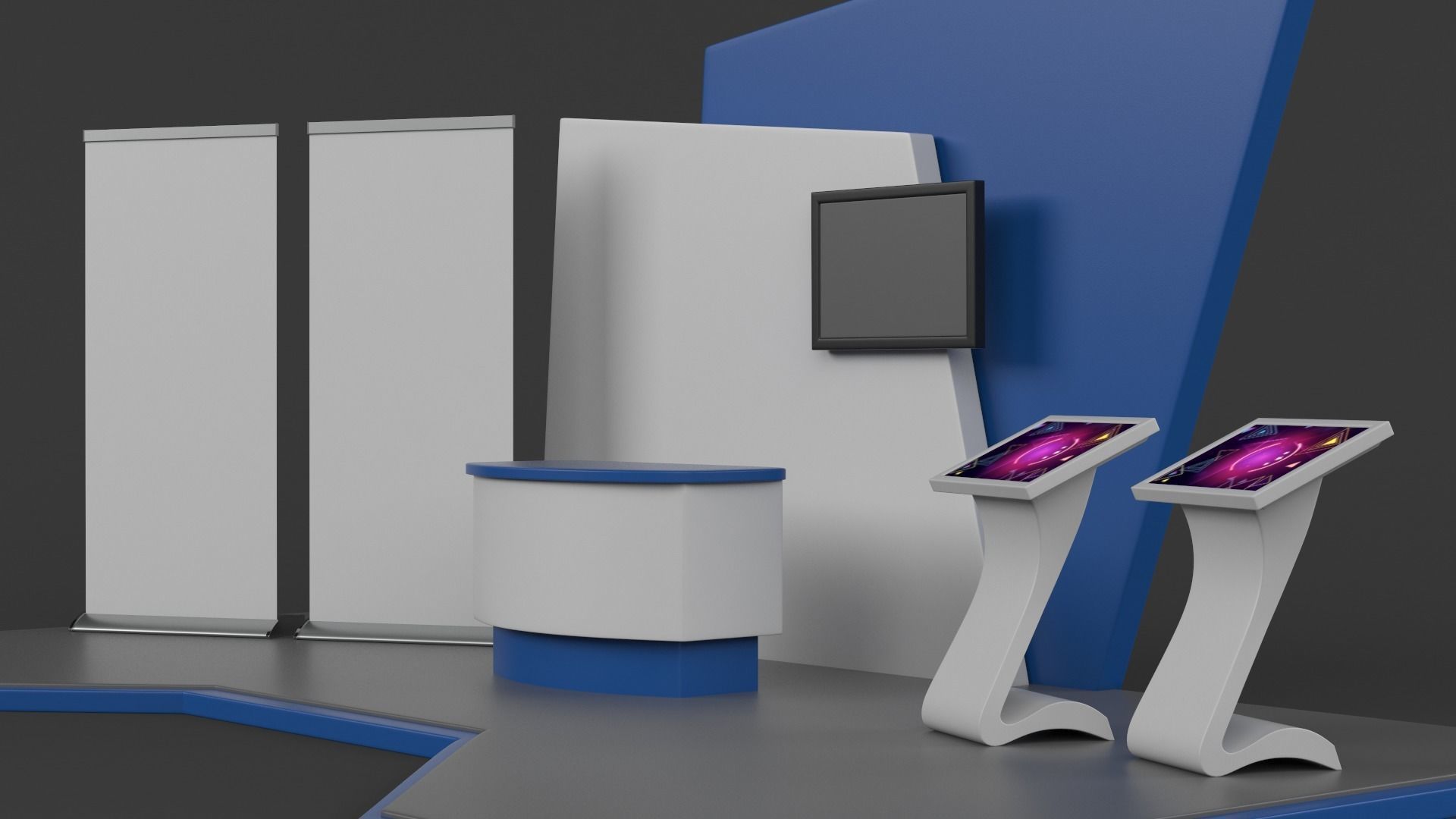 Exhibition Stand Design 3D model_4
