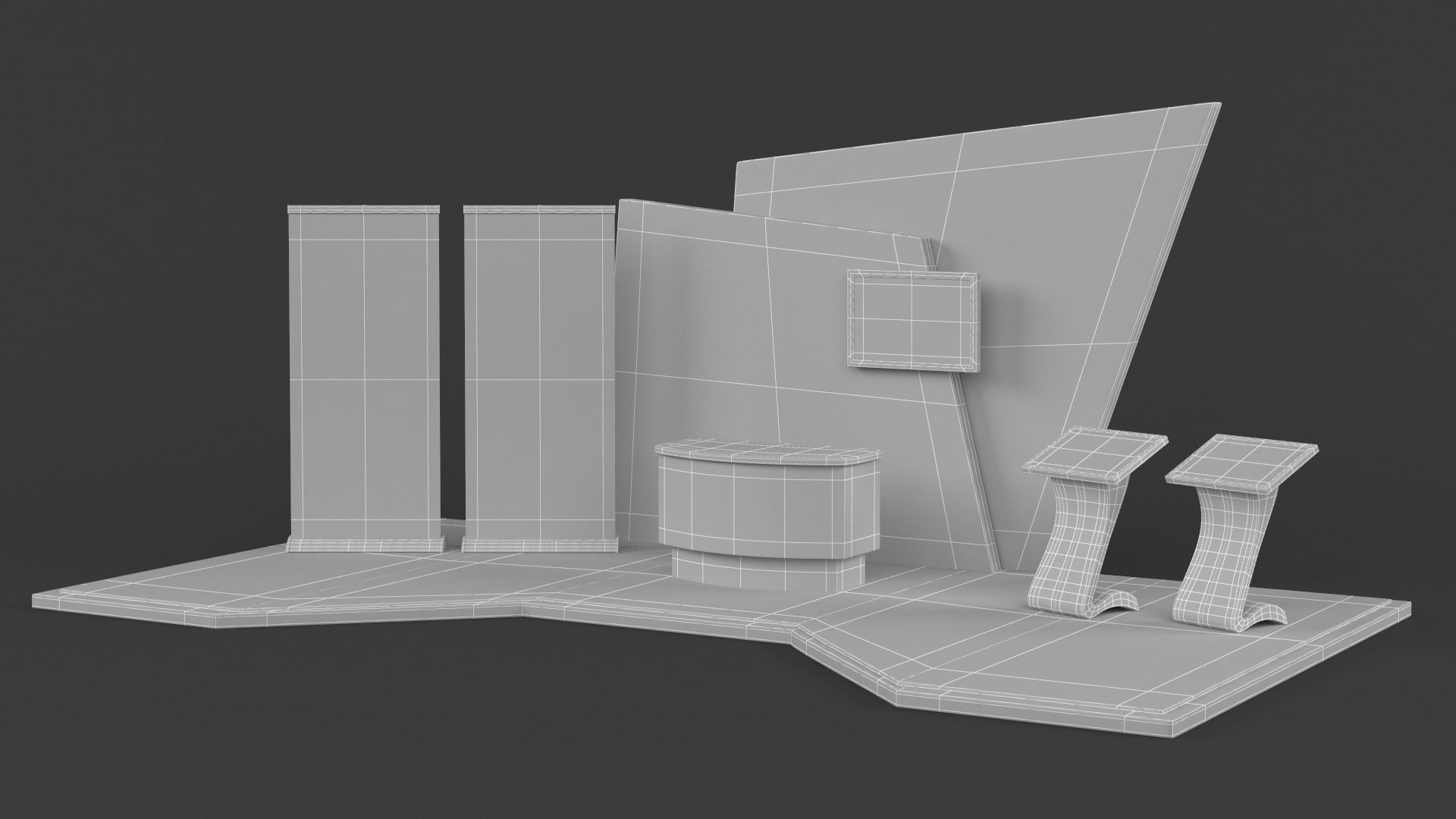 Exhibition Stand Design 3D model_7