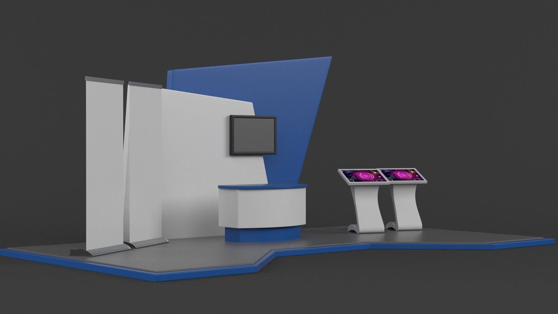 Exhibition Stand Design 3D model_2