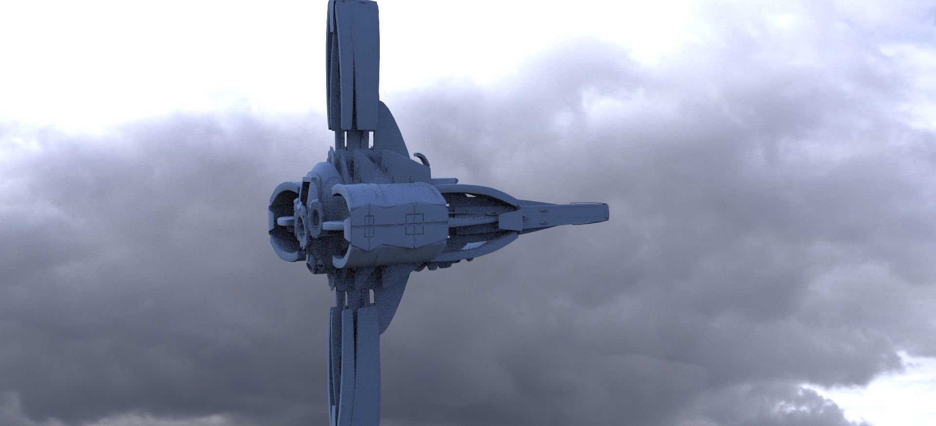 7 Spaceship Designs 3D model_12