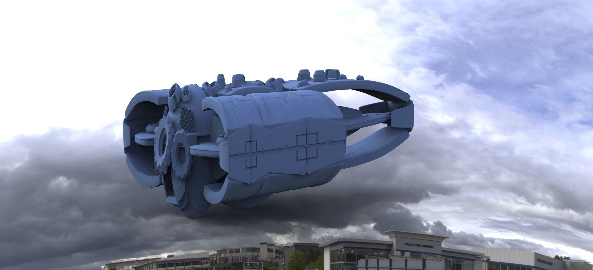 7 Spaceship Designs 3D model_14