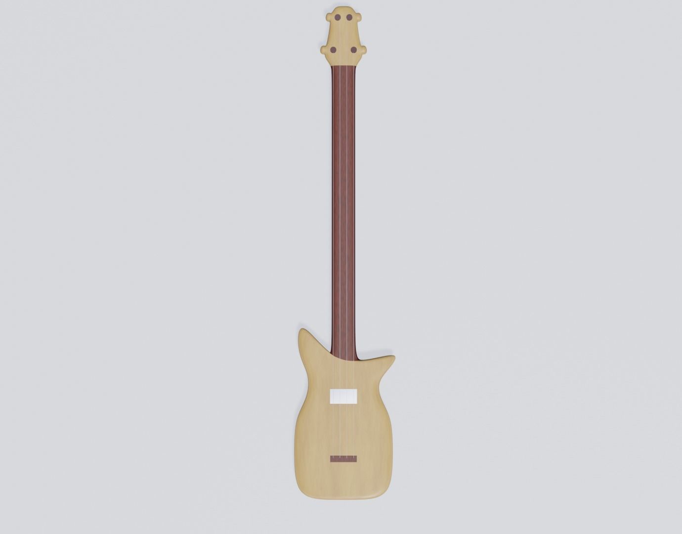Rock Instruments Set Low-poly 3D model_6