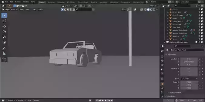 Low-Poly Car