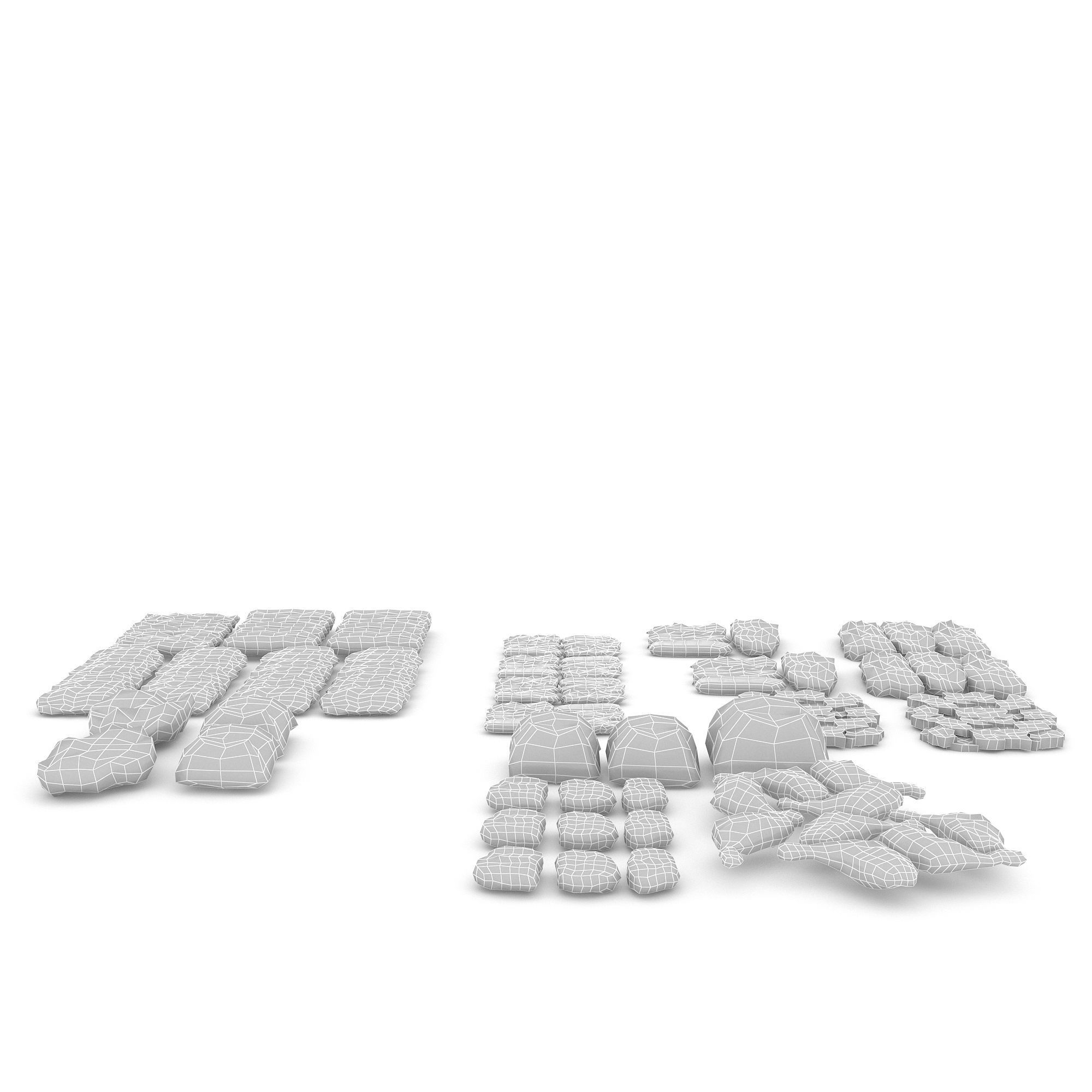 3D meat and sausage varieties model Low-poly 3D model_6