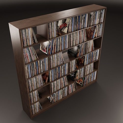 Vinyl Storage No14 3D model 5