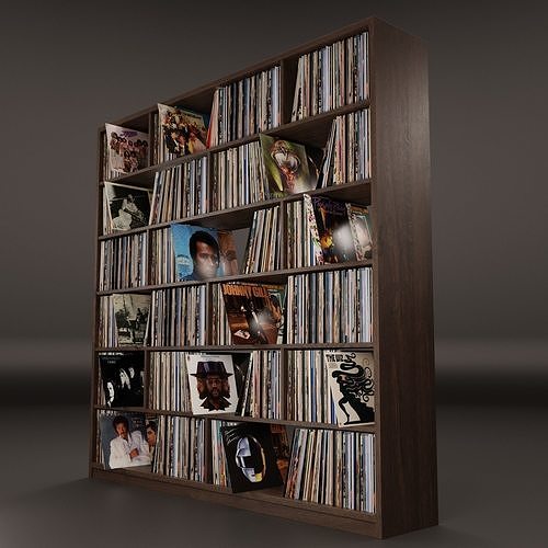 Vinyl Storage No14 3D model 6