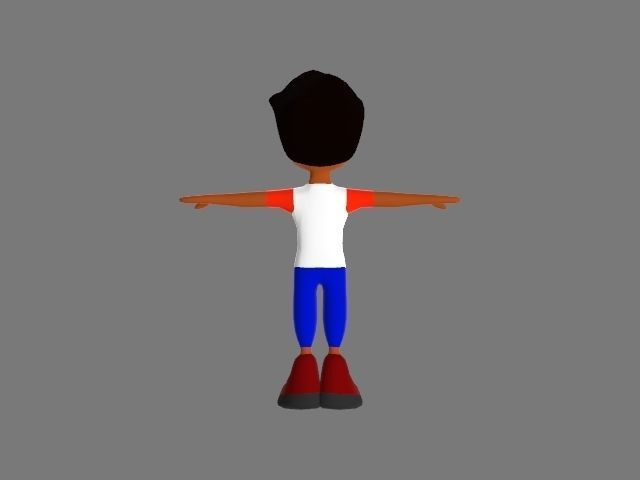 Low-Poly Character RIG Low-poly 3D model_2
