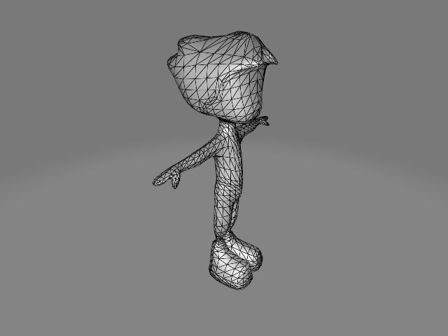 Low-Poly Character RIG Low-poly 3D model_7