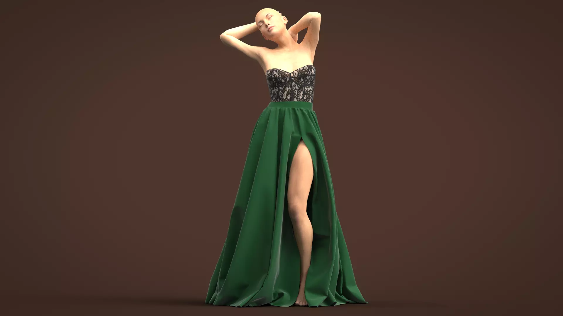 Female Dress  Free 3D model_0