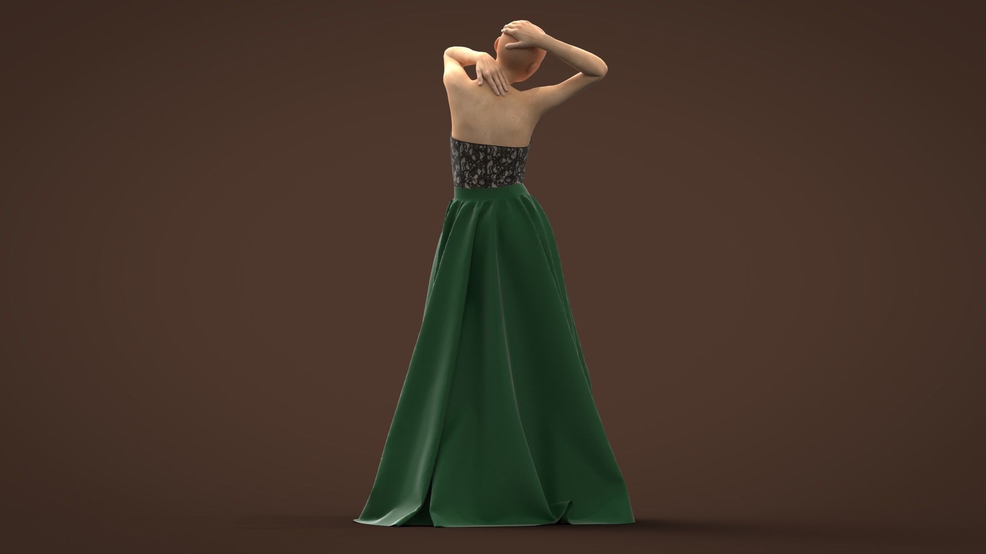 Female Dress  Free 3D model_1