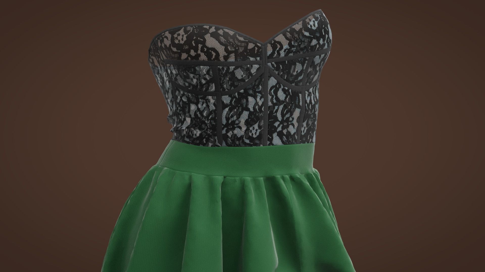Female Dress  Free 3D model_5
