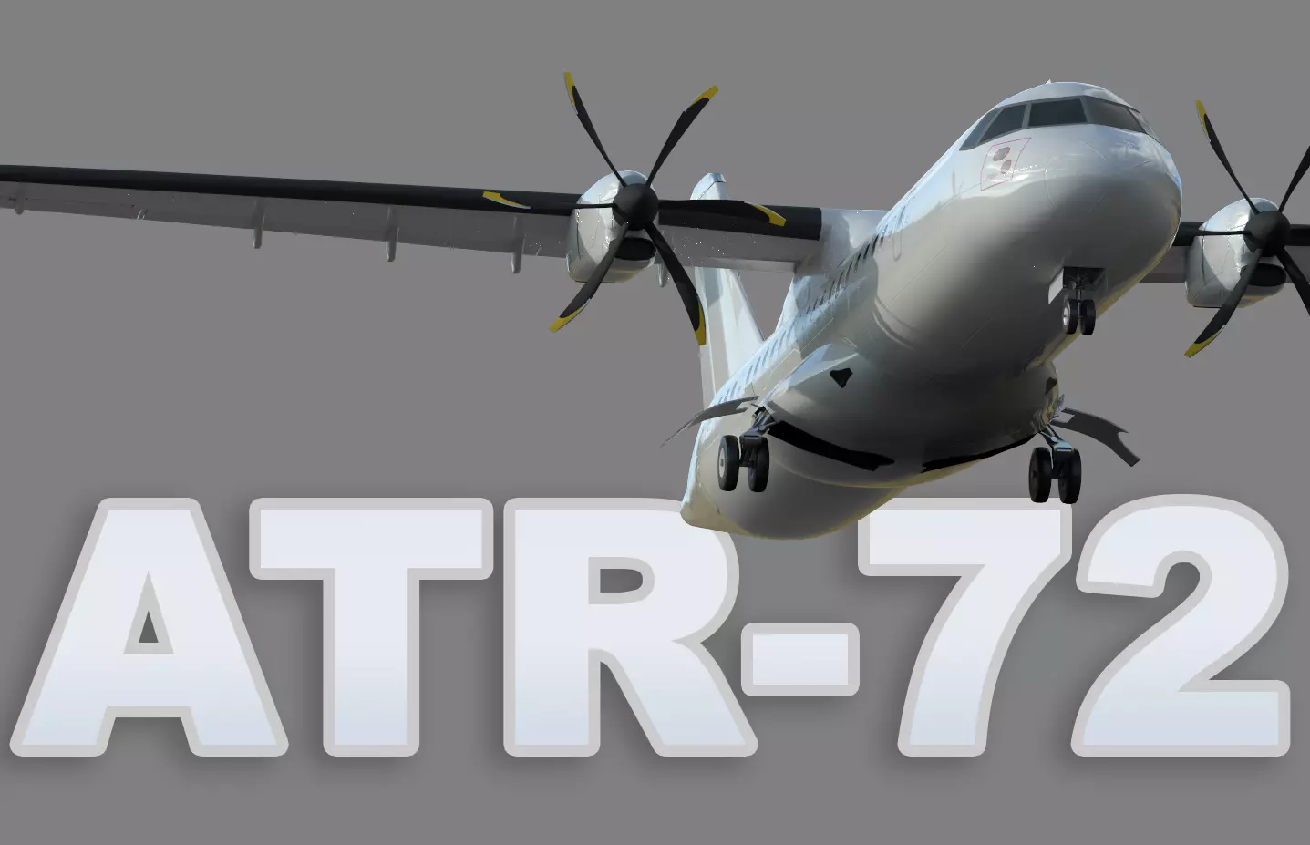 ATR-72 Low-poly 3D model_0