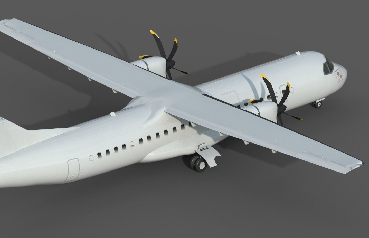 ATR-72 Low-poly 3D model_3