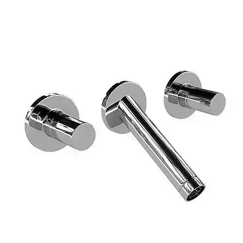 Steel Basin Tap Set