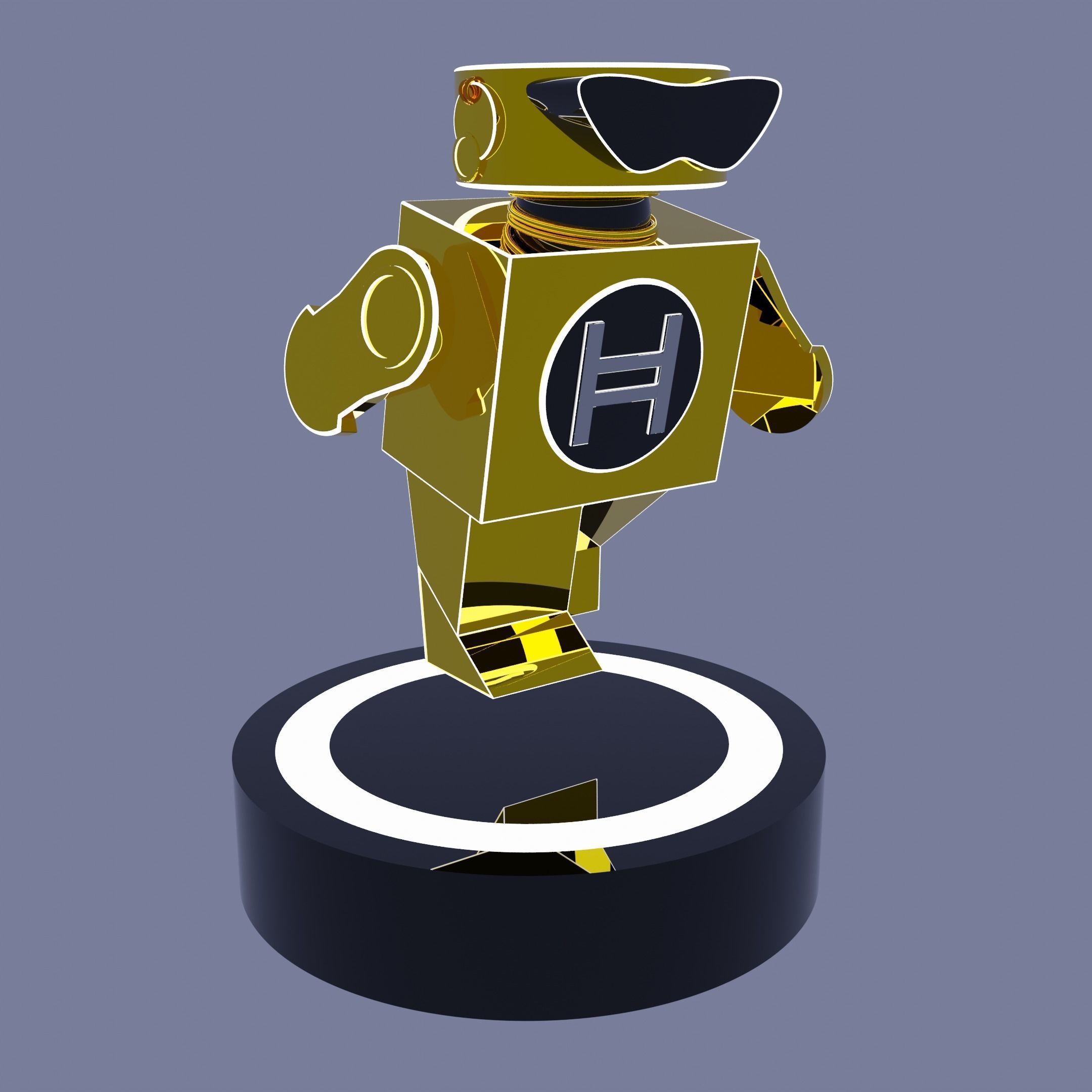 SCI-FI ROBOT Low-poly 3D model_3