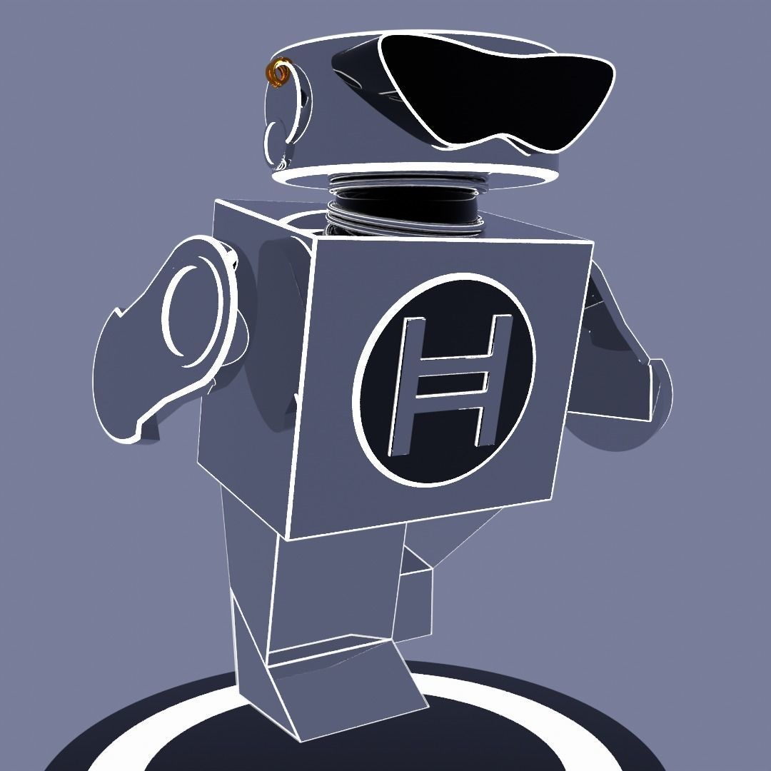 SCI-FI ROBOT Low-poly 3D model_1