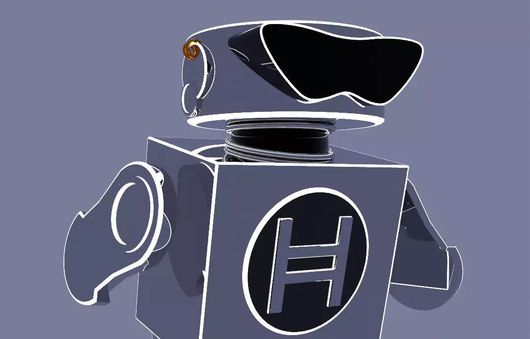 SCI-FI ROBOT Low-poly 3D model_0