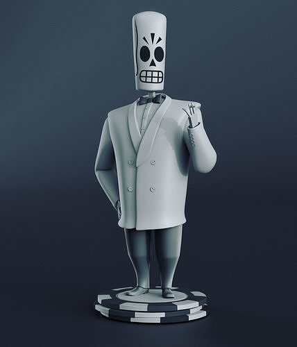 Manny Calavera - Grim Fandango 3D print model