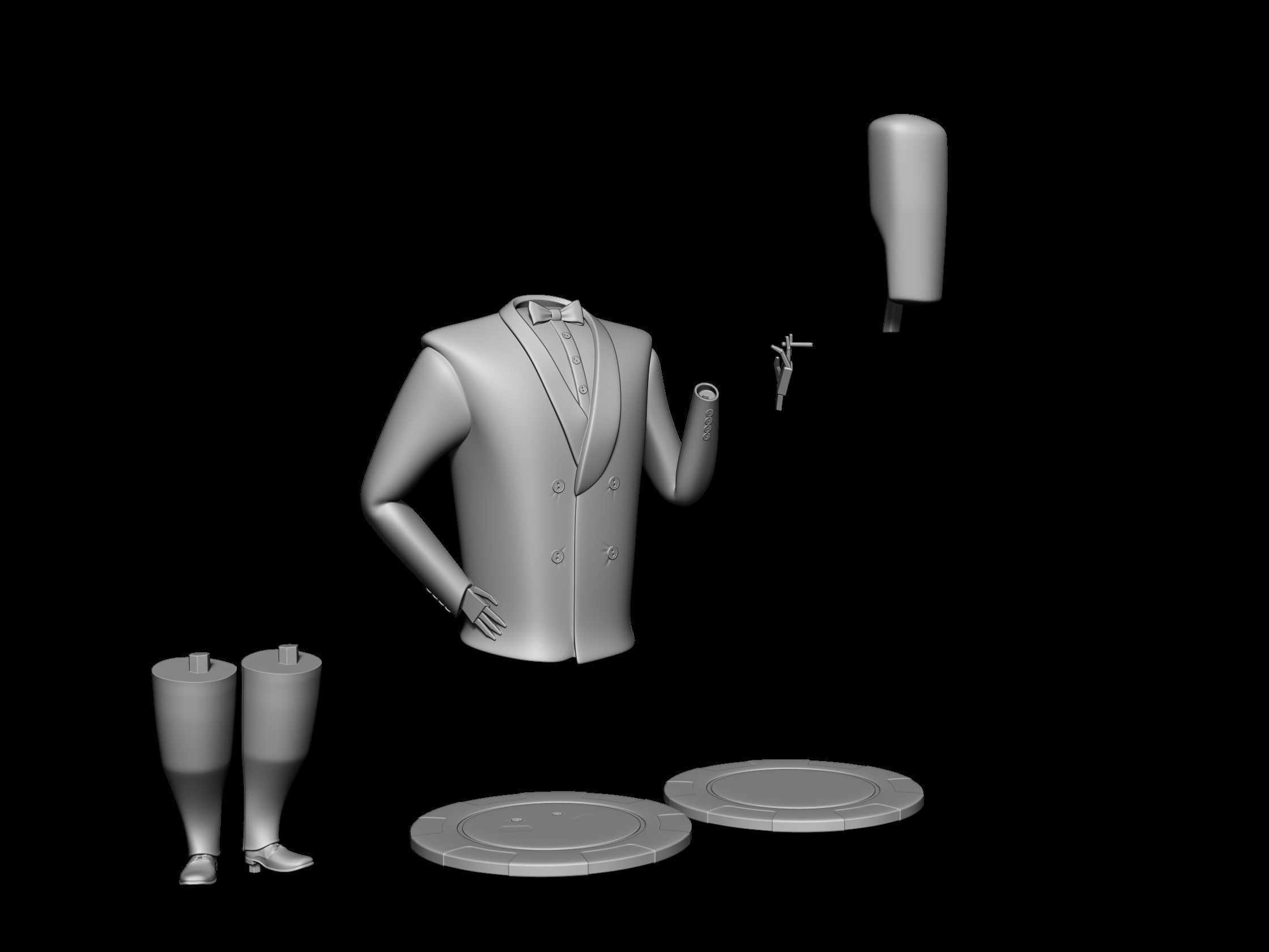 Manny Calavera - Grim Fandango 3D print model_2