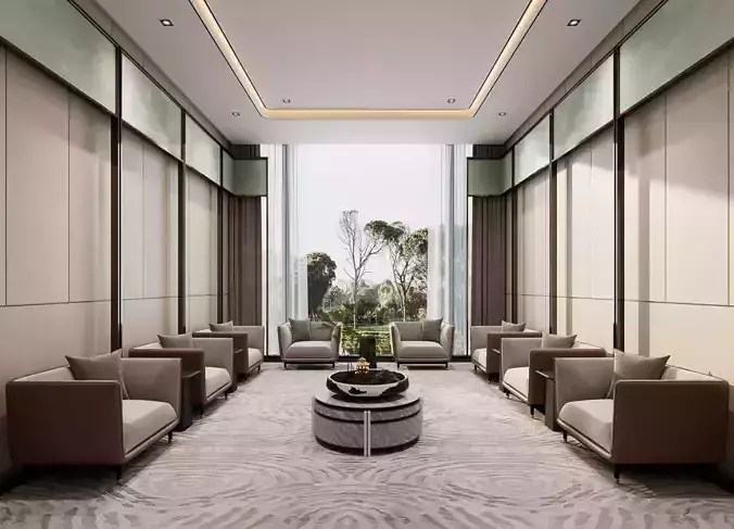Chinese style Shanghai style meeting room