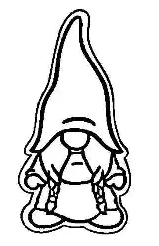 Gnome Cookie Cutter and Stamp