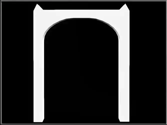 Segmental Arch 05 Low-poly 3D model