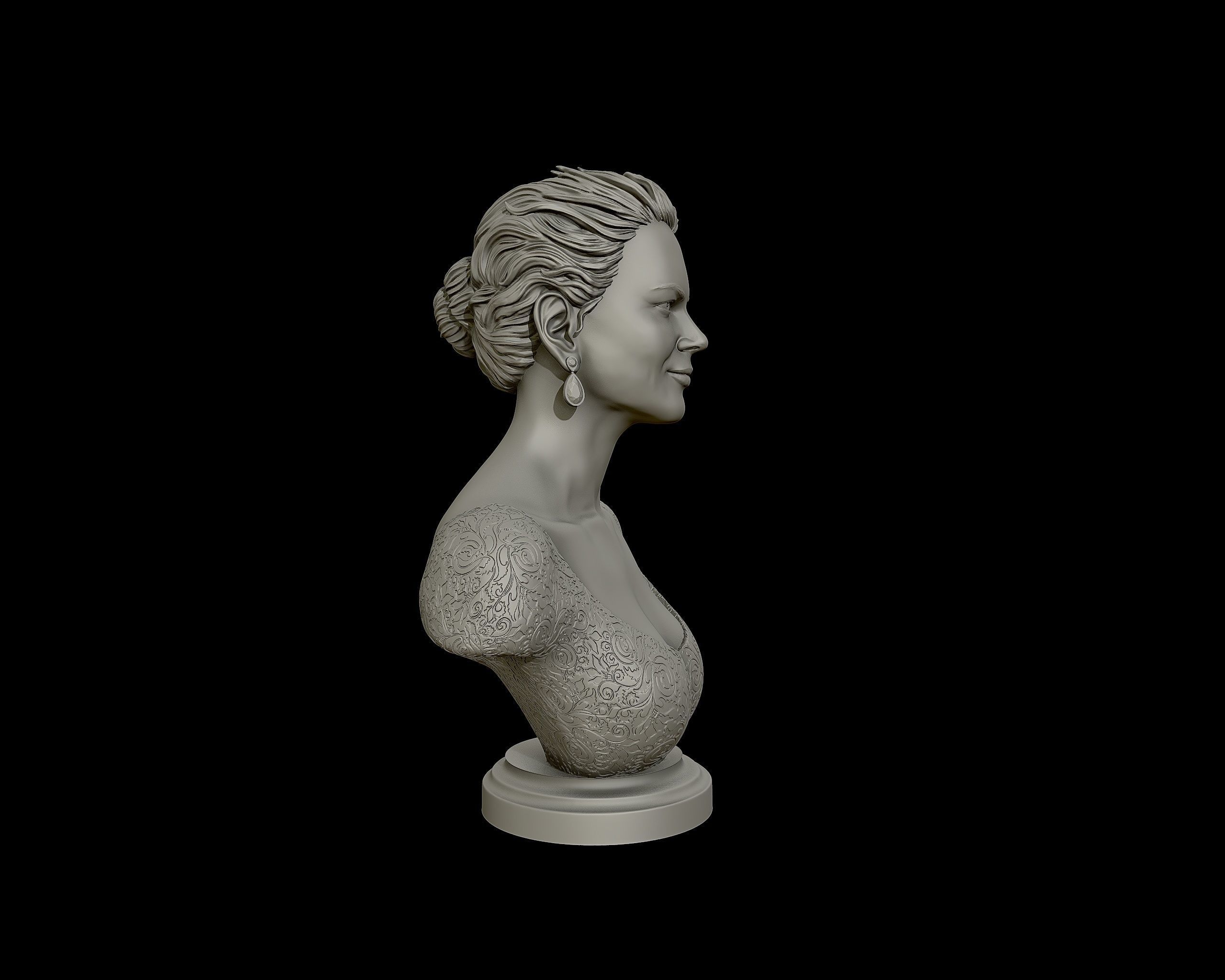 Nicole Kidman Bust Sculpture 3D print model_27